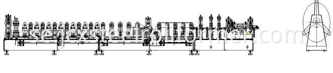 C och Z Purlin Making Machine för konstruktionsstruktur